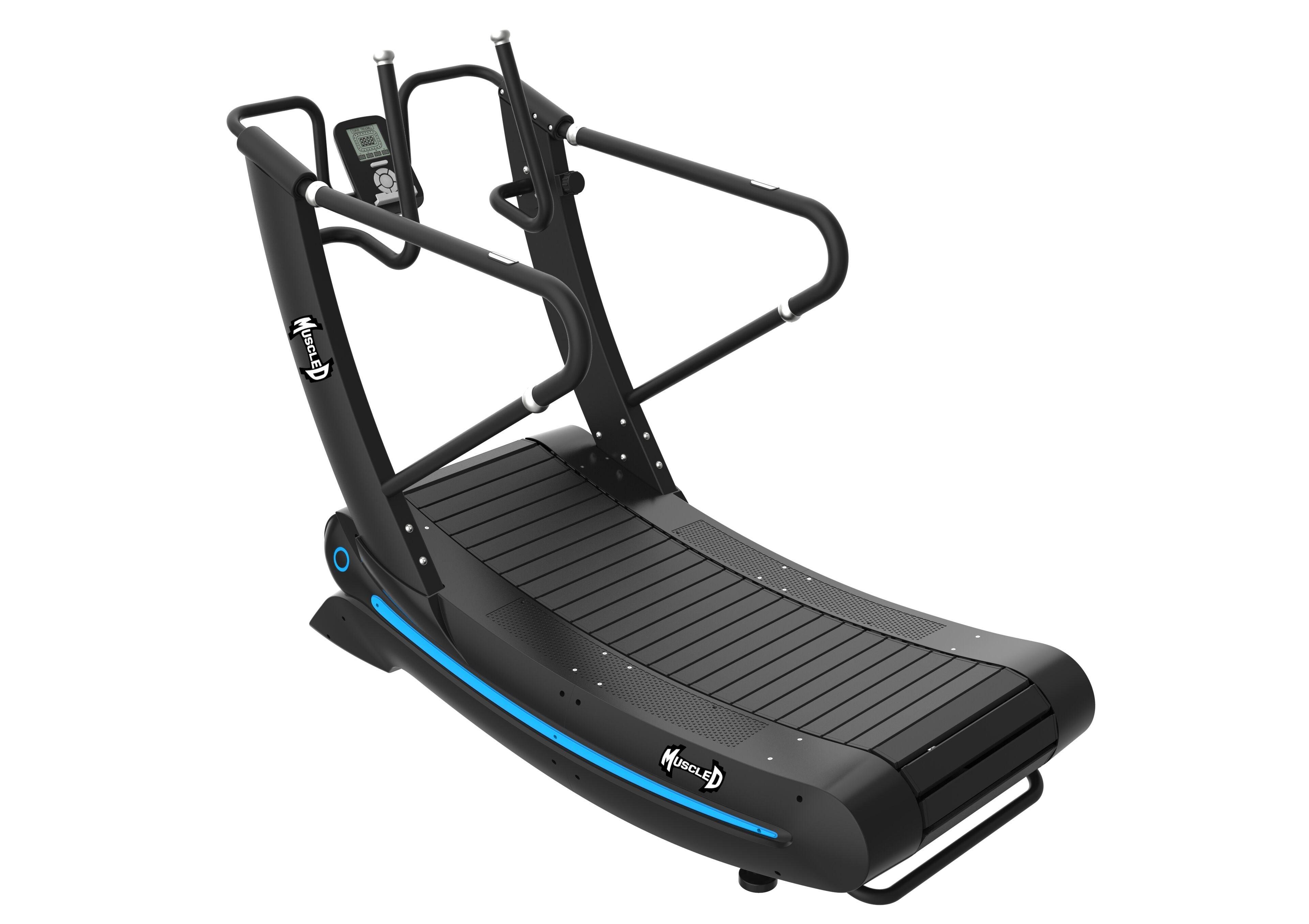 Muscle D Fitness Commercial Self Powered Curve Treadmill - Standalone