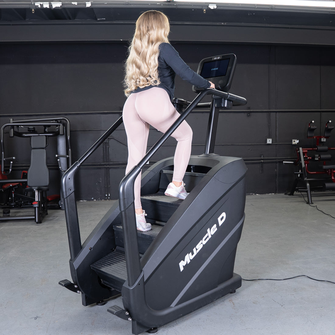 Muscle D Fitness Elite Commercial Stair Climber - Touch Screen