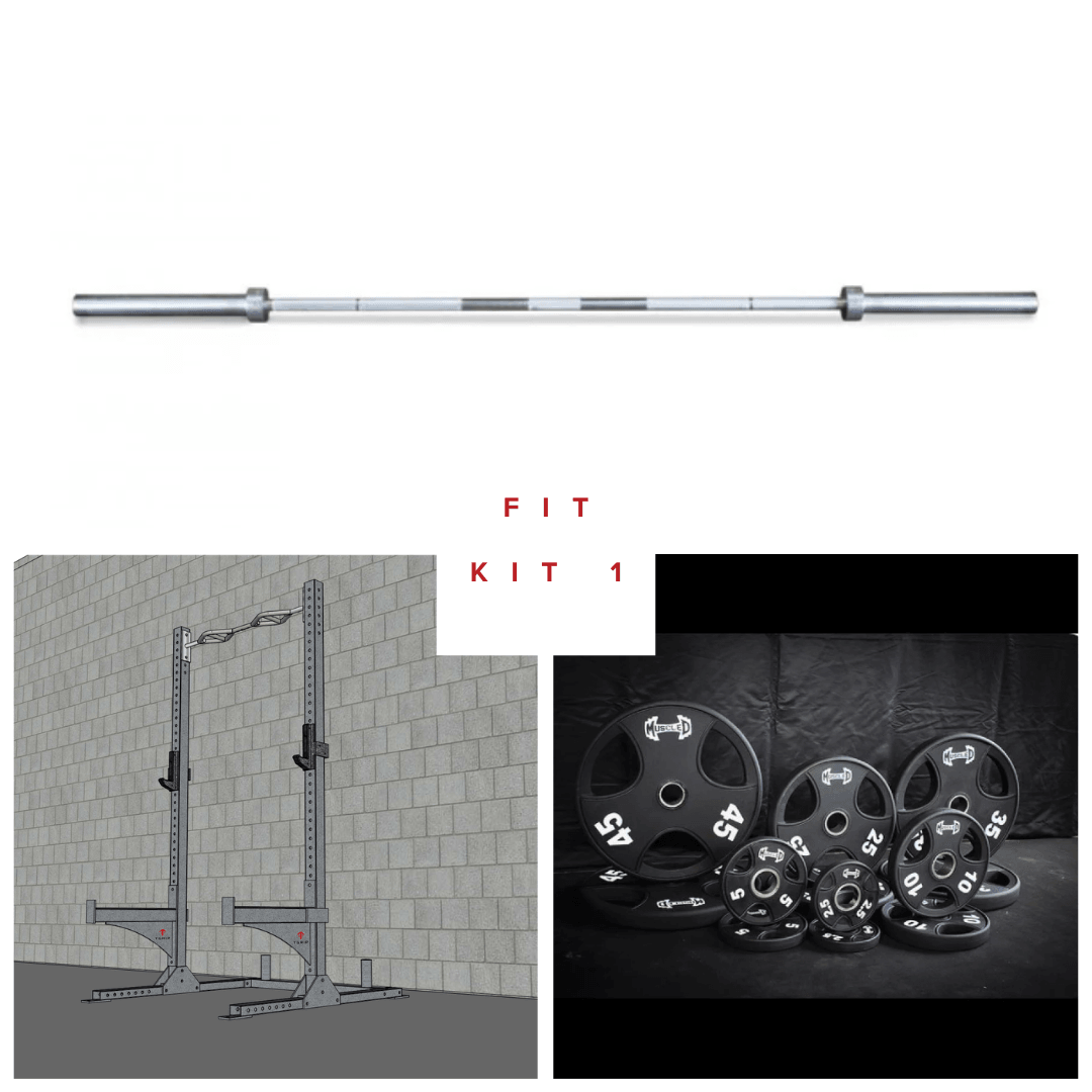 Muscle D Fitness TGrip Commercial Squat Stand Complete Kit