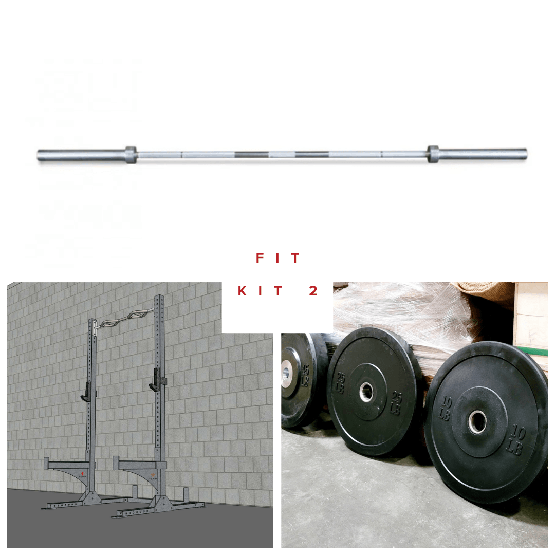 Muscle D Fitness TGrip Commercial Squat Stand Complete Kit