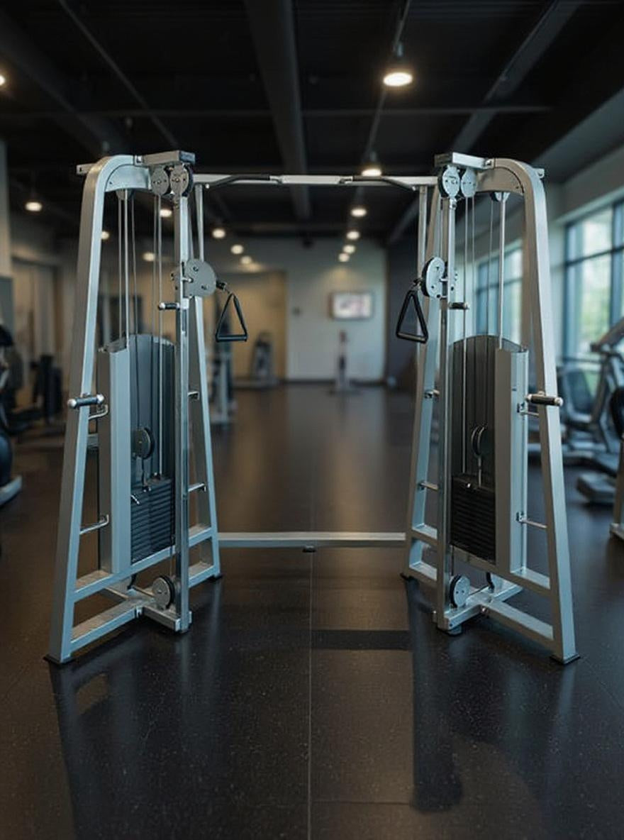 Muscle D Fitness Quad Functional Trainer -  Megaton | Dual Pulley & Chin Bar