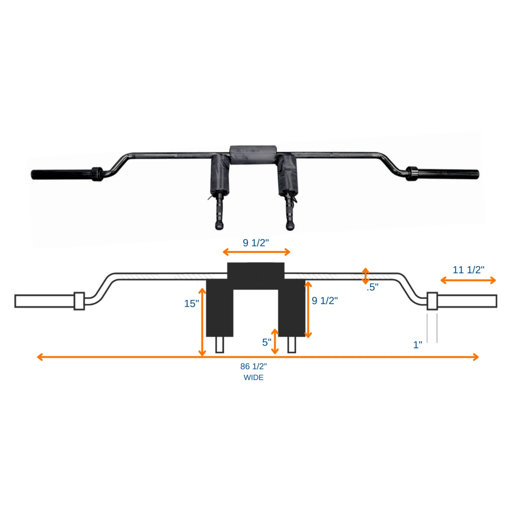 TAG Fitness Safety Squat Bar