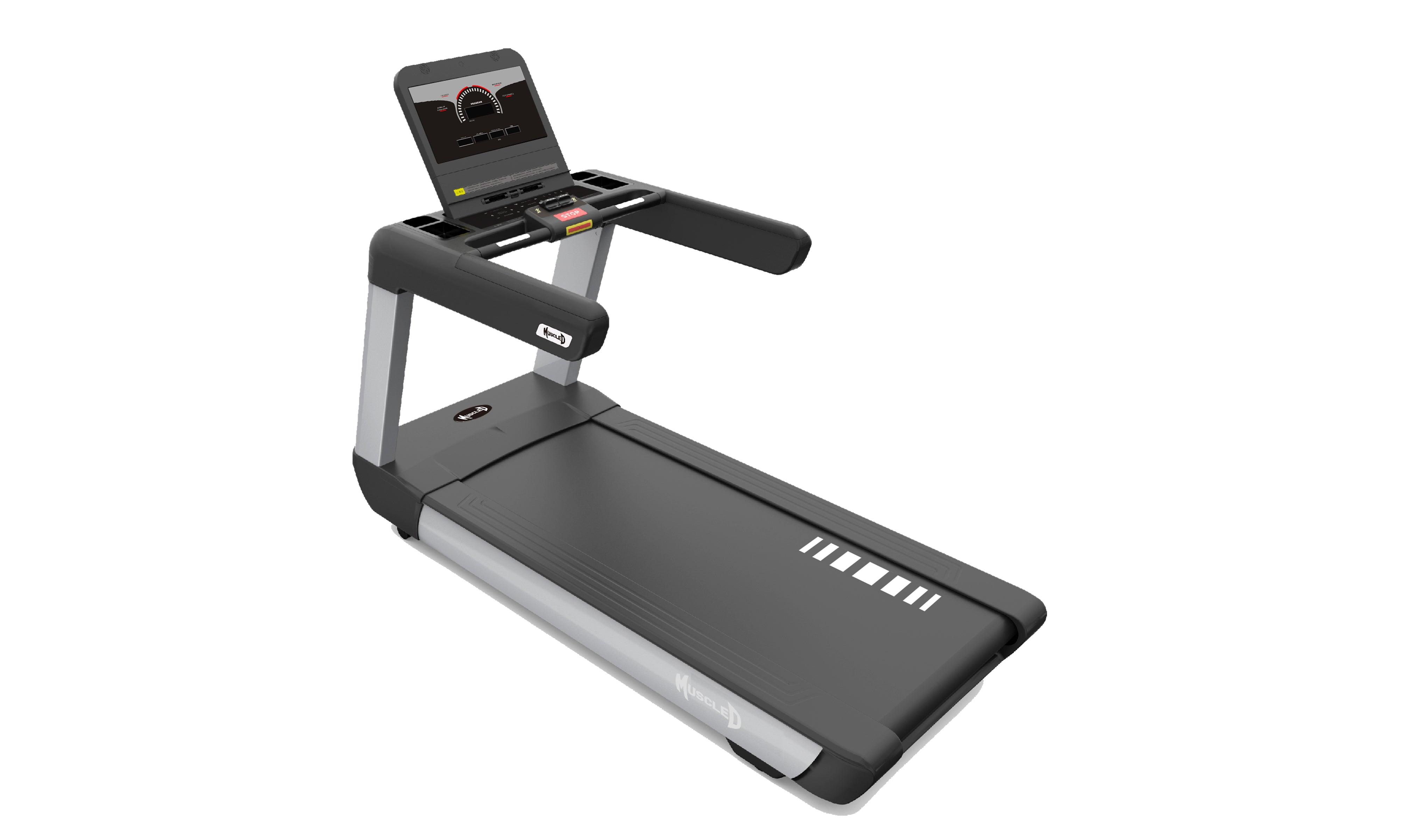 Muscle D Fitness V2 LED Screen Commercial Treadmill  - Upgraded LED Screen Commercial Treadmill